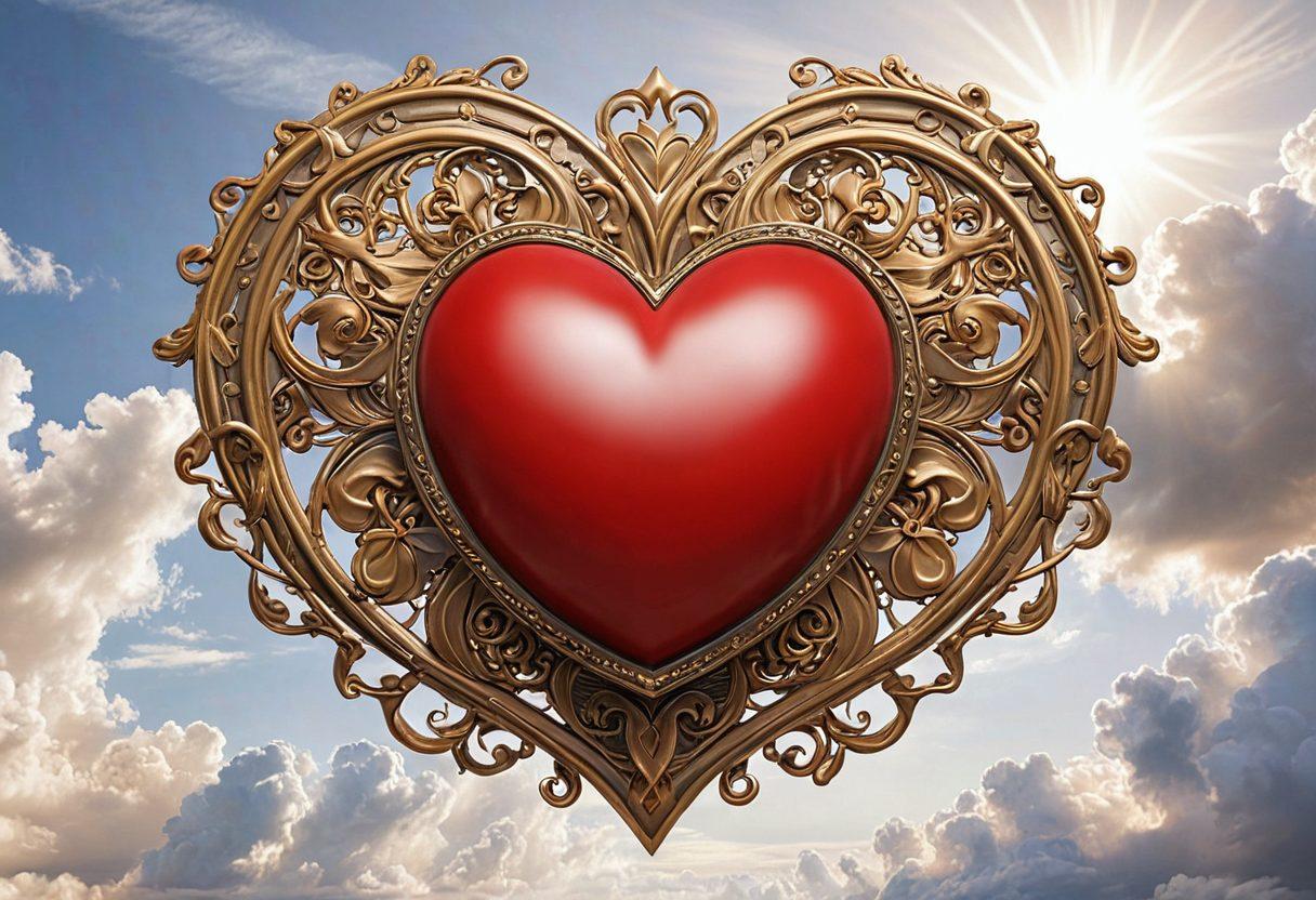 A heart symbol intertwining with a shield, representing love and protection. Surround it with soft clouds and rays of sunshine to signify hope and security. Include subtle imagery of families in the background, showcasing unity and togetherness. The overall color palette should be warm, inviting, and reassuring. super-realistic. vibrant colors. white background.